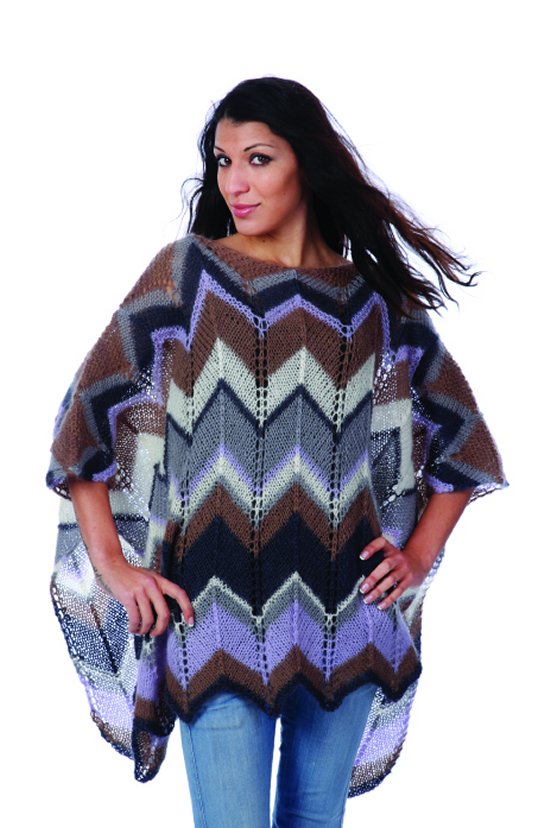  1328 Zig-Zag Poncho 